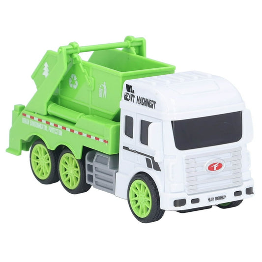 Toy Garbage Truck – Green Recycling Sanitation Vehicle with Real Sliding Action