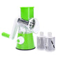 Manual 3‑in‑1 Vegetable Cutter & Drum Grater | Round Slicer