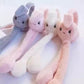 Cute Jumping Rabbit Earmuffs Hat with Moving Ears