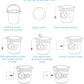 Portable Turbine Ultrasonic USB mini Washing Machine