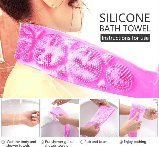 Silicone Back Scrubber Bath Belt – 70 cm